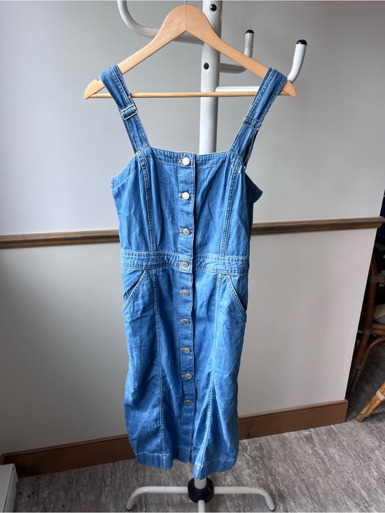 Levi's Dresses & Skirts - Levi’s Denim Button-Front Pinafore Dress - Blue